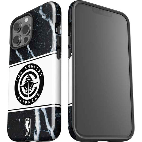 NBA LA Clippers Marble iPhone 15 Pro Max Impact Case